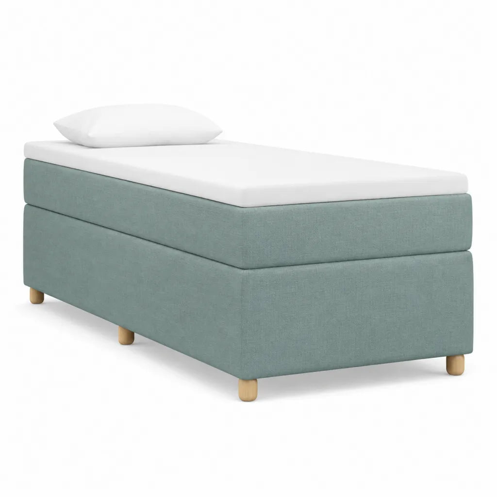Boxspringbett Einzelbett 90 x 200 cm Rechteckig Polyester Mintgruen